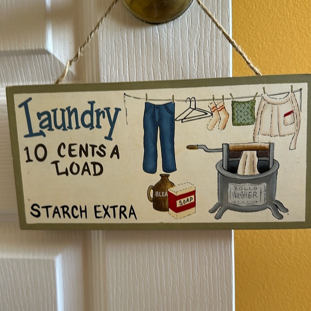 Laundry Wood Sign